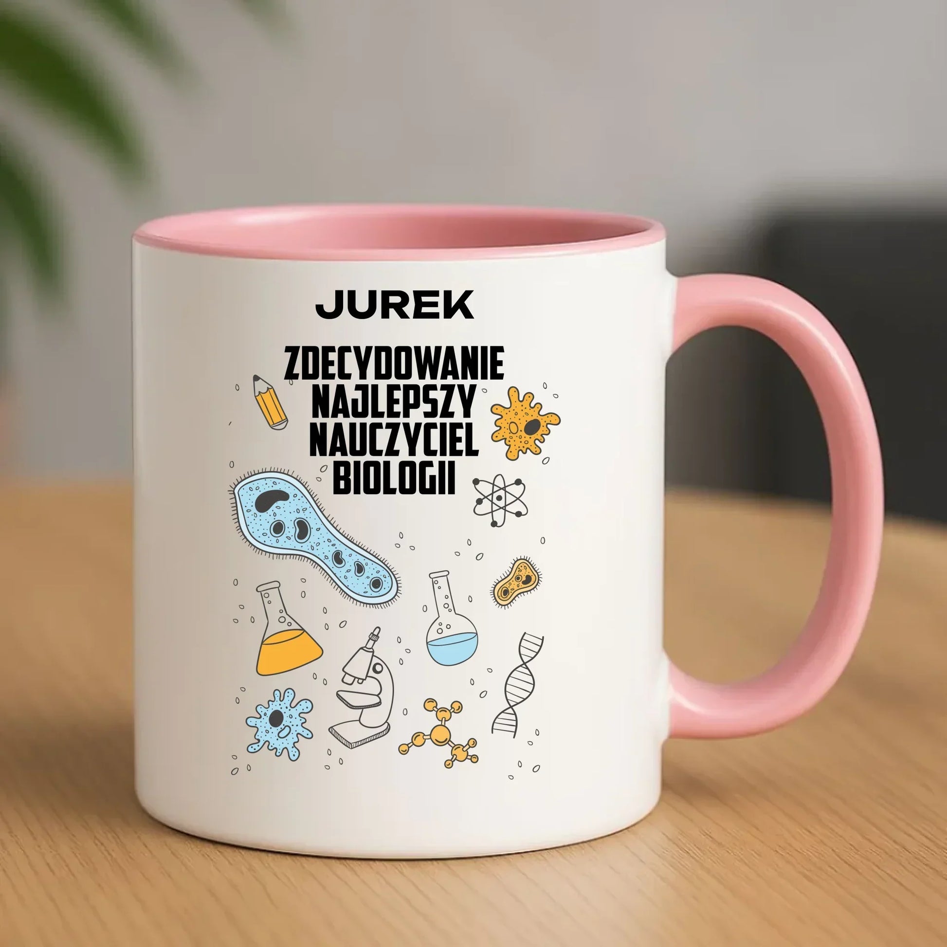Kubek dla nauczyciela biologii - prezent personalizowany N59 - StoryCups.pl