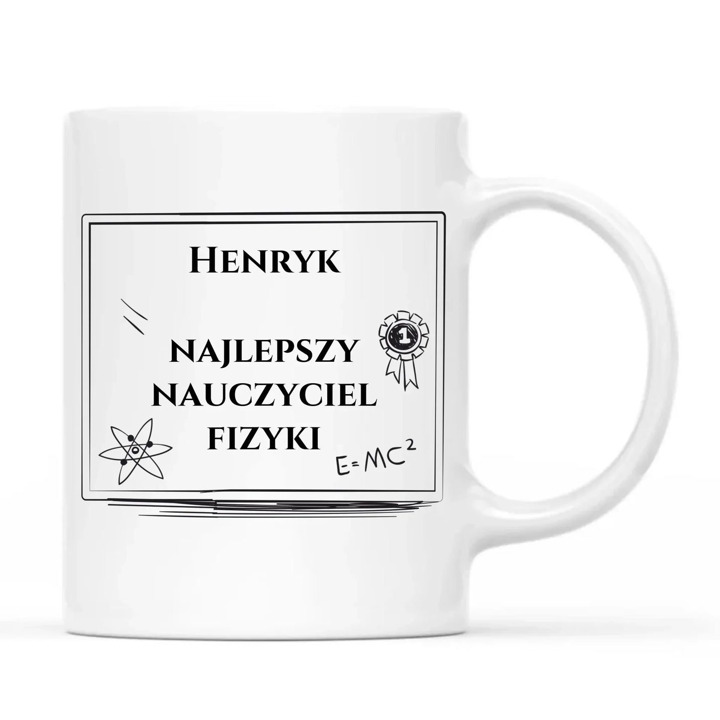 Kubek dla nauczyciela fizyki - prezent personalizowany N66 - StoryCups.pl