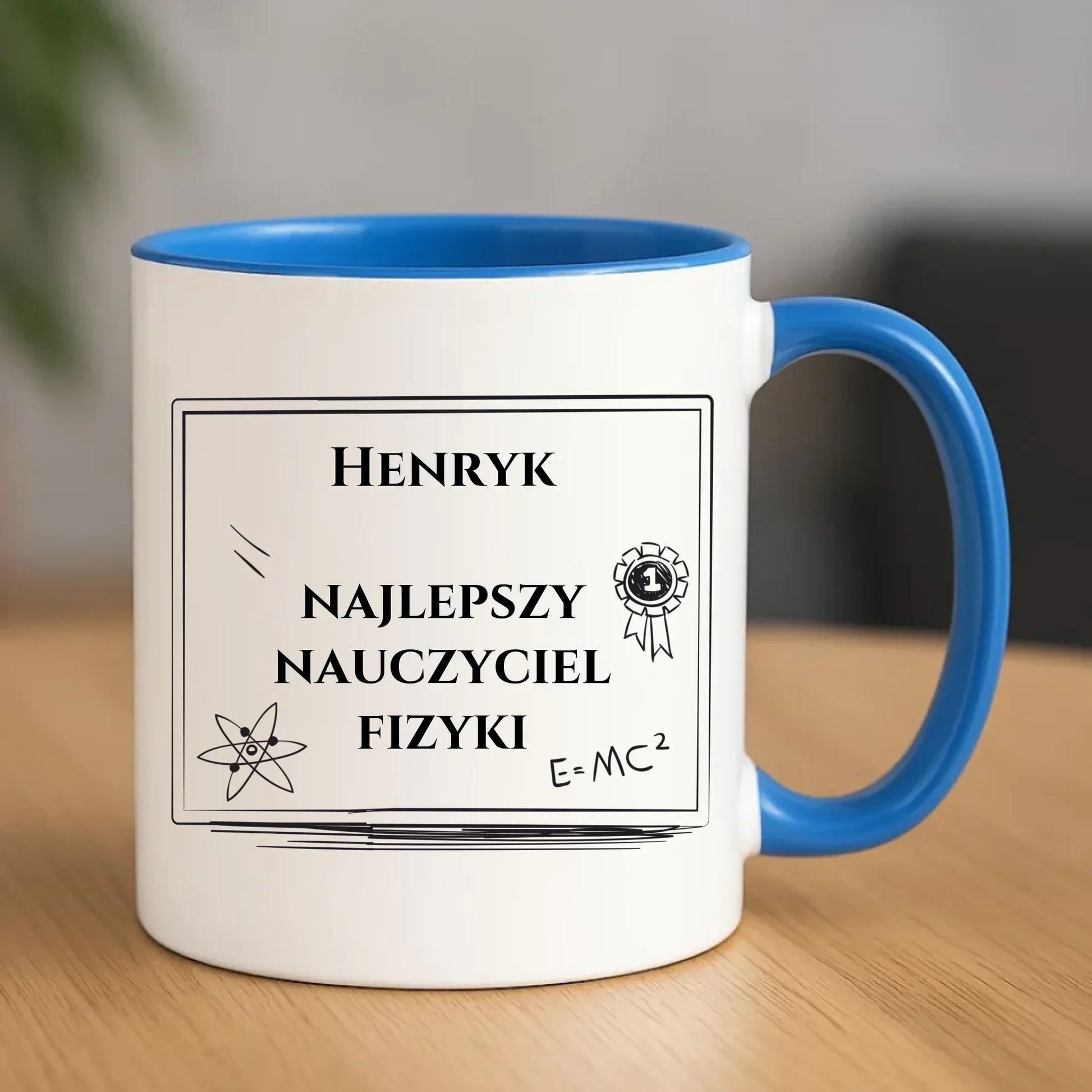 Kubek dla nauczyciela fizyki - prezent personalizowany N66 - StoryCups.pl