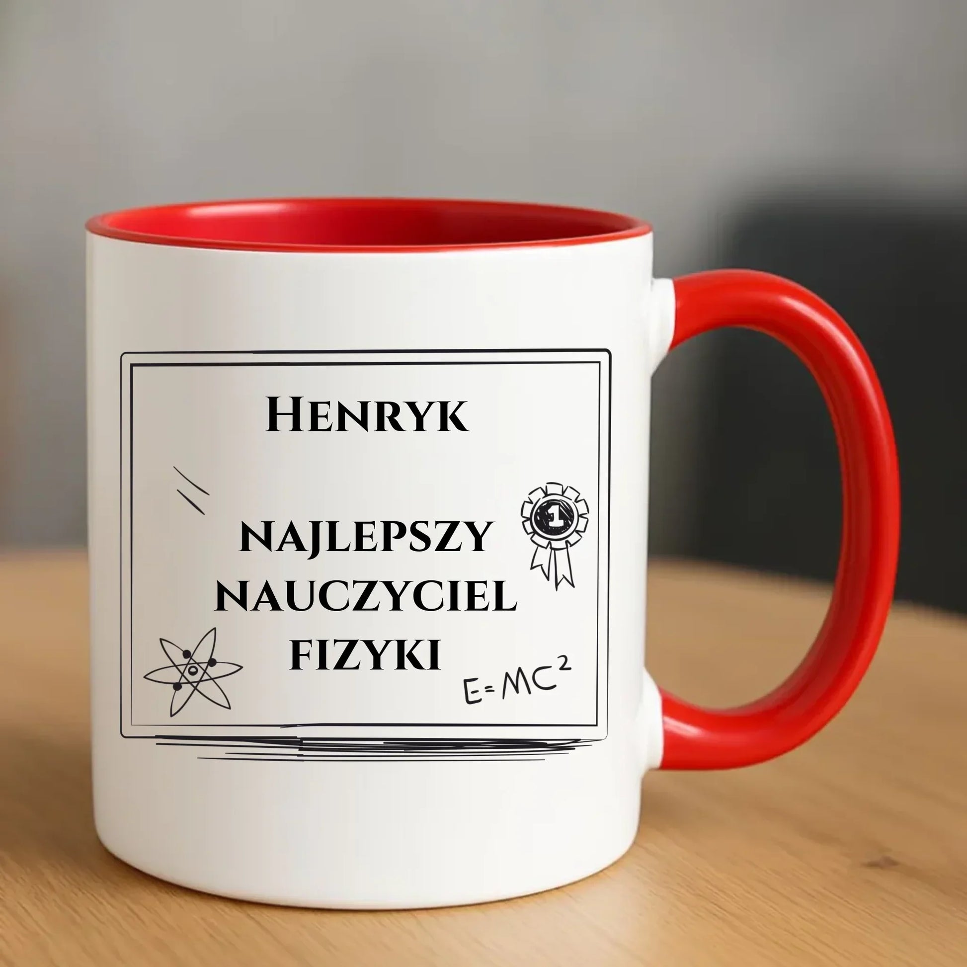 Kubek dla nauczyciela fizyki - prezent personalizowany N66 - StoryCups.pl