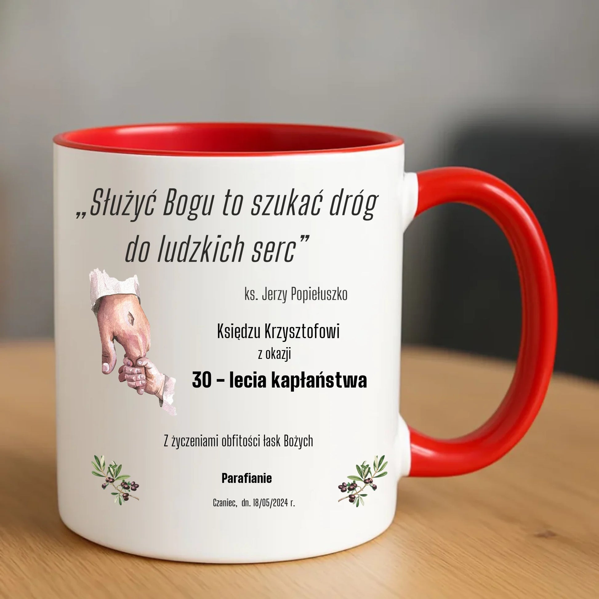 Kubek - Prezent dla księdza na Rocznicę Kapłaństwa - personalizowany DU01 - StoryCups.pl