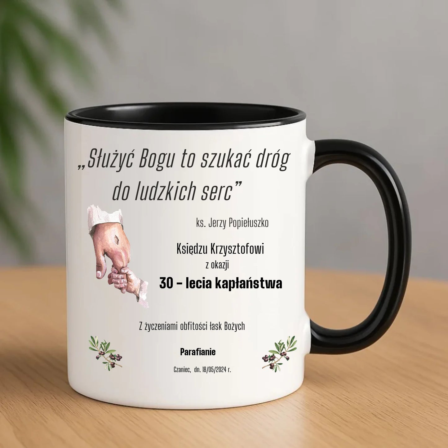 Kubek - Prezent dla księdza na Rocznicę Kapłaństwa - personalizowany DU01 - StoryCups.pl