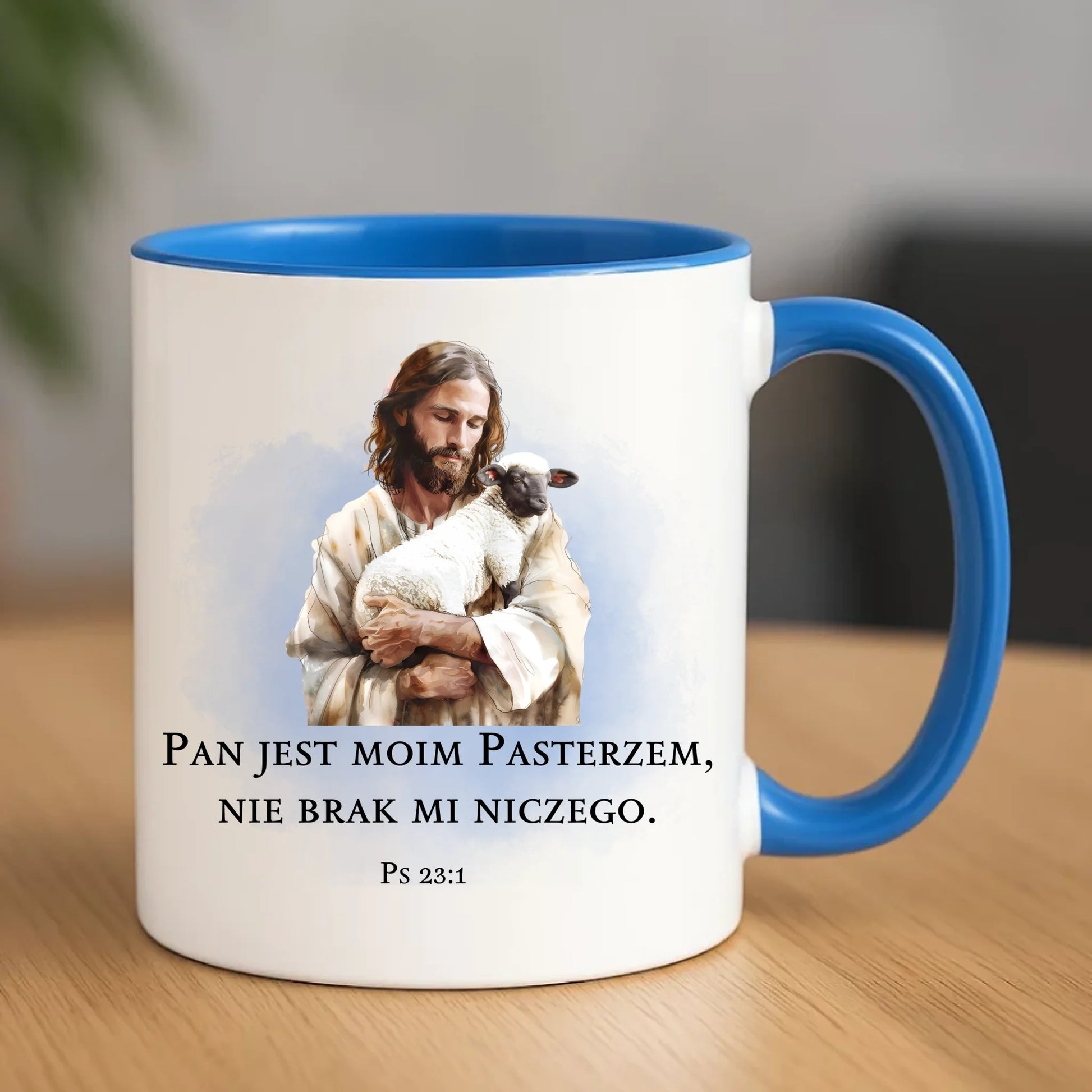 Kubek chrześcijański - Pan jest moim pasterzem DU03 - StoryCups.pl