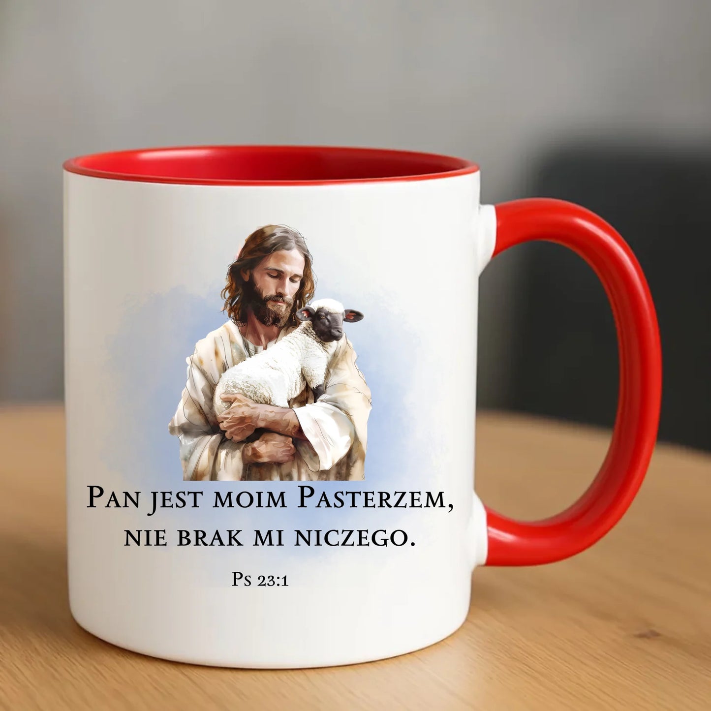Kubek chrześcijański - Pan jest moim pasterzem DU03 - StoryCups.pl