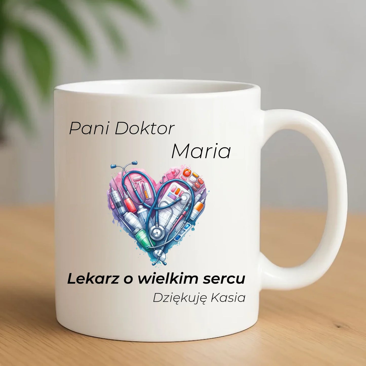 Kubek dla lekarza - Prezent dla kardiologa - personalizowany L01 - StoryCups.pl