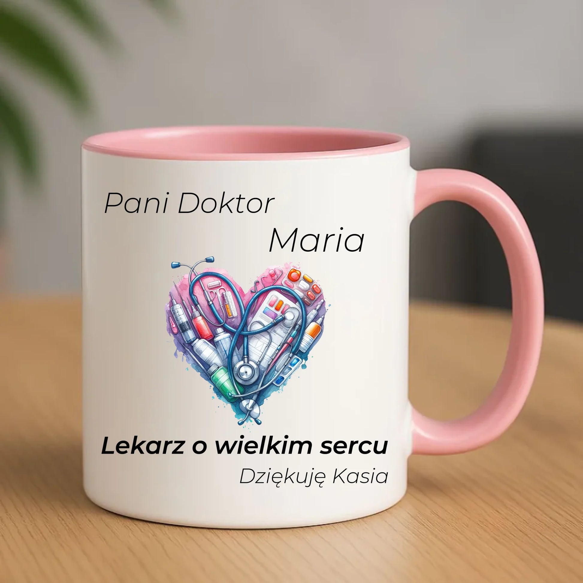 Kubek dla lekarza - Prezent dla kardiologa - personalizowany L01 - StoryCups.pl