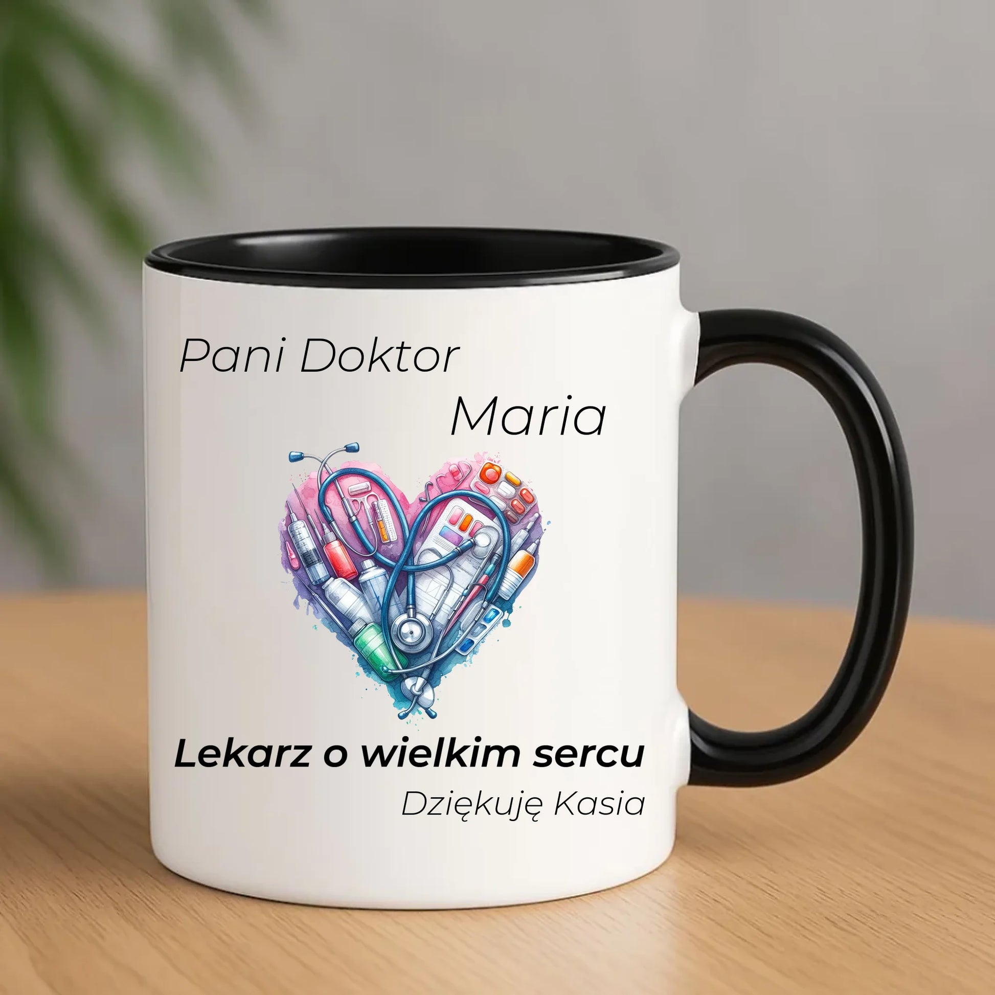 Kubek dla lekarza - Prezent dla kardiologa - personalizowany L01 - StoryCups.pl
