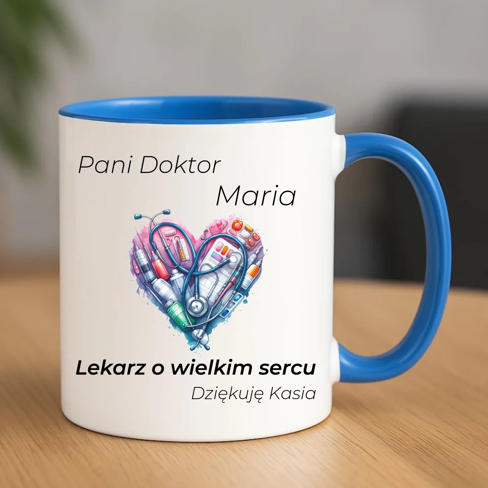 Kubek dla lekarza - Prezent dla kardiologa - personalizowany L01 - StoryCups.pl