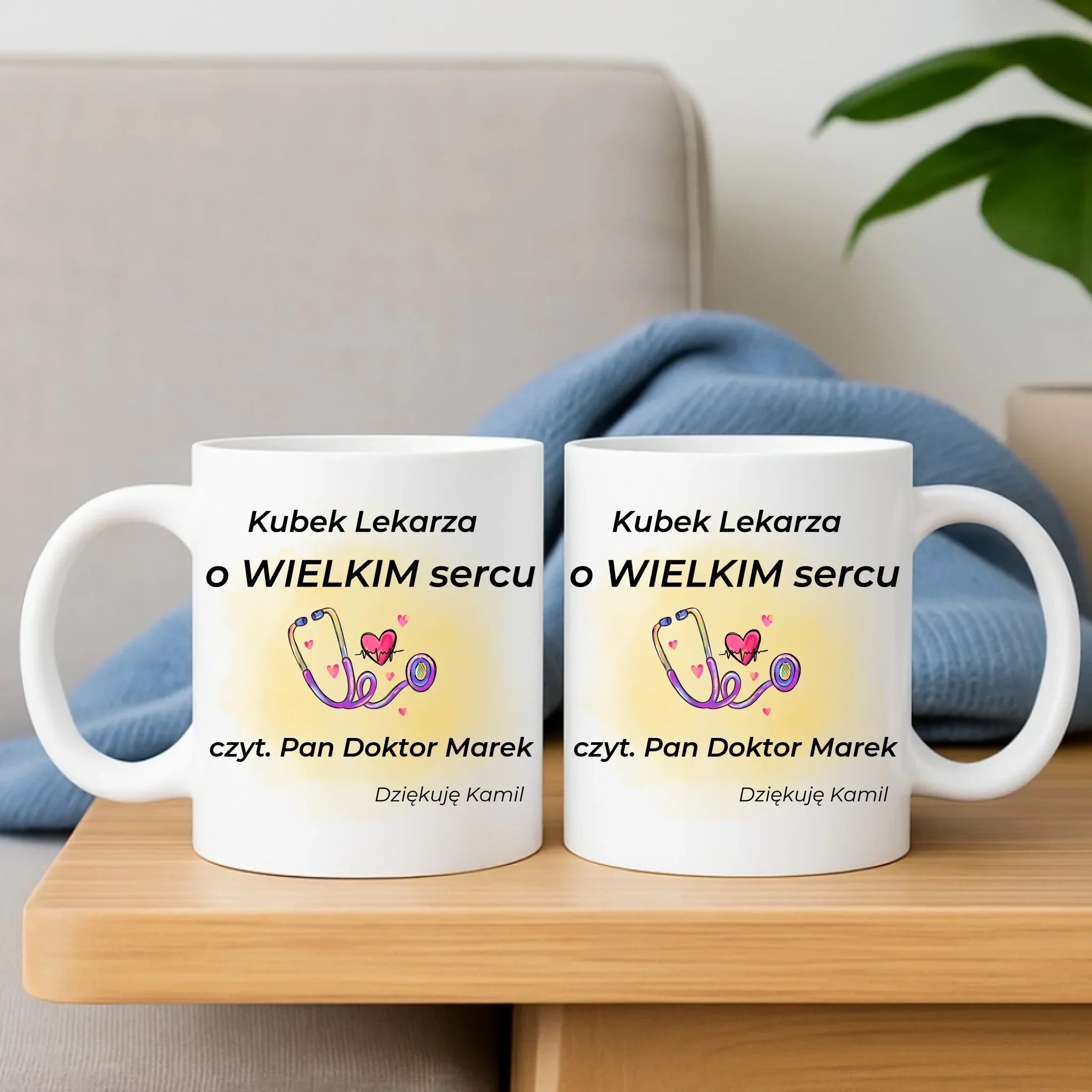 Kubek dla lekarza - Prezent na podziękowanie - personalizowany L03 - StoryCups.pl
