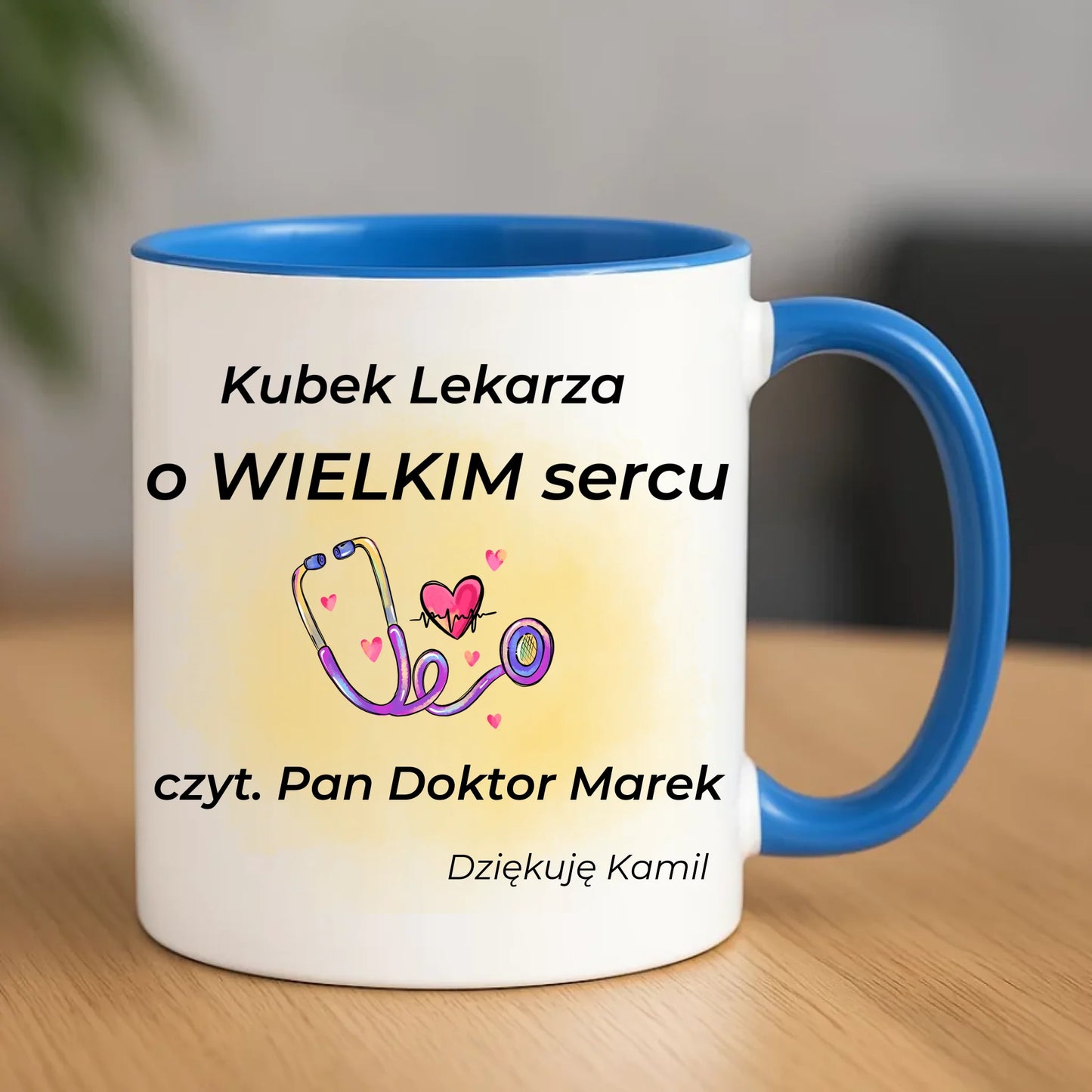 Kubek dla lekarza - Prezent na podziękowanie - personalizowany L03 - StoryCups.pl