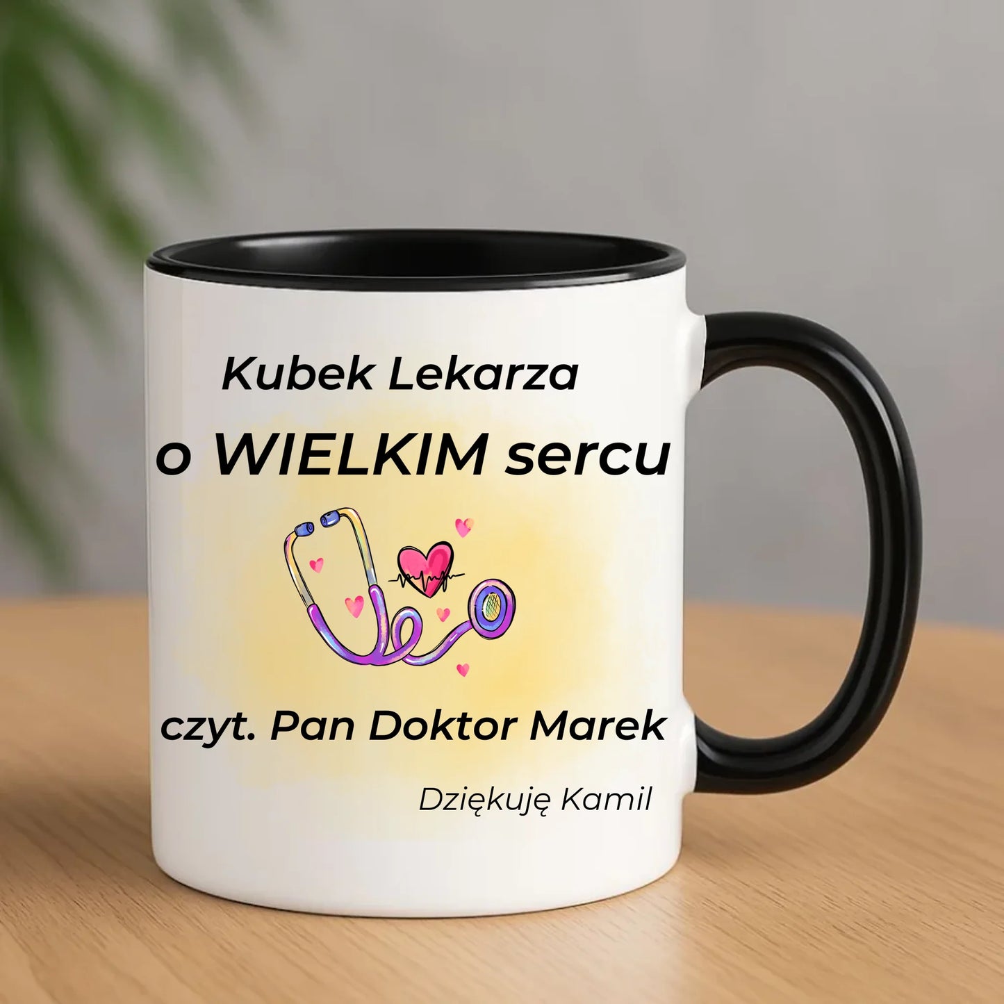 Kubek dla lekarza - Prezent na podziękowanie - personalizowany L03 - StoryCups.pl