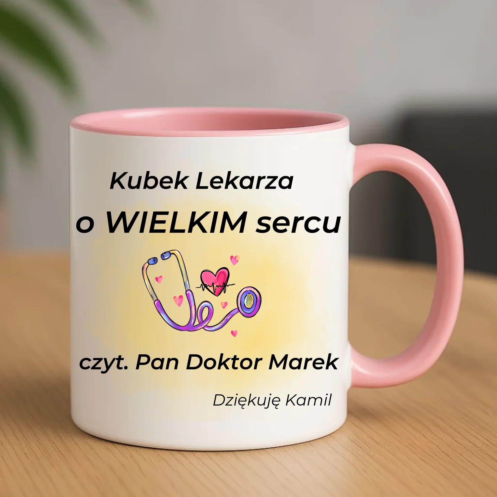 Kubek dla lekarza - Prezent na podziękowanie - personalizowany L03 - StoryCups.pl