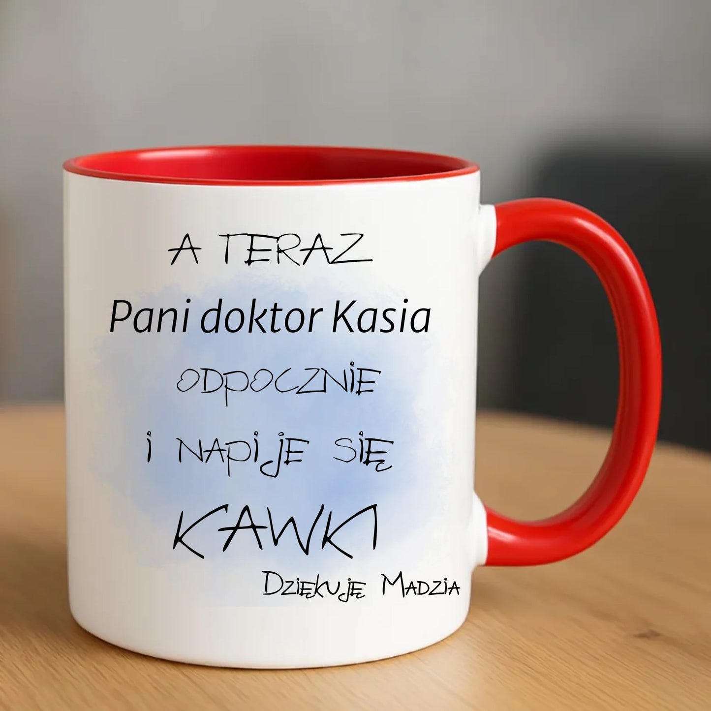 Kubek dla doktora - Prezent na podziękowanie - personalizowany L01 - StoryCups.pl