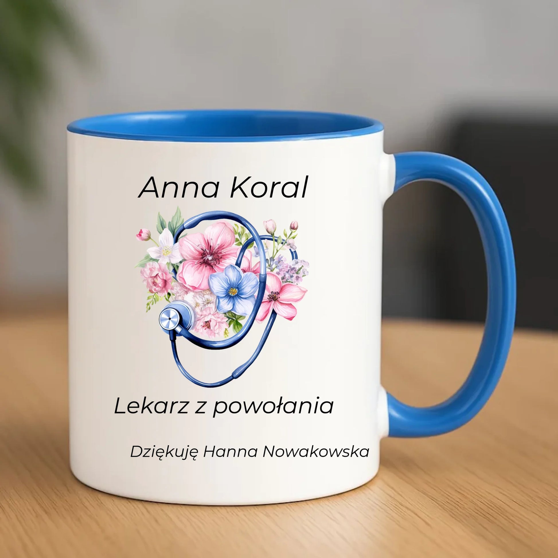 Kubek dla lekarza - Lekarz z powołania - personalizowany L01 - StoryCups.pl