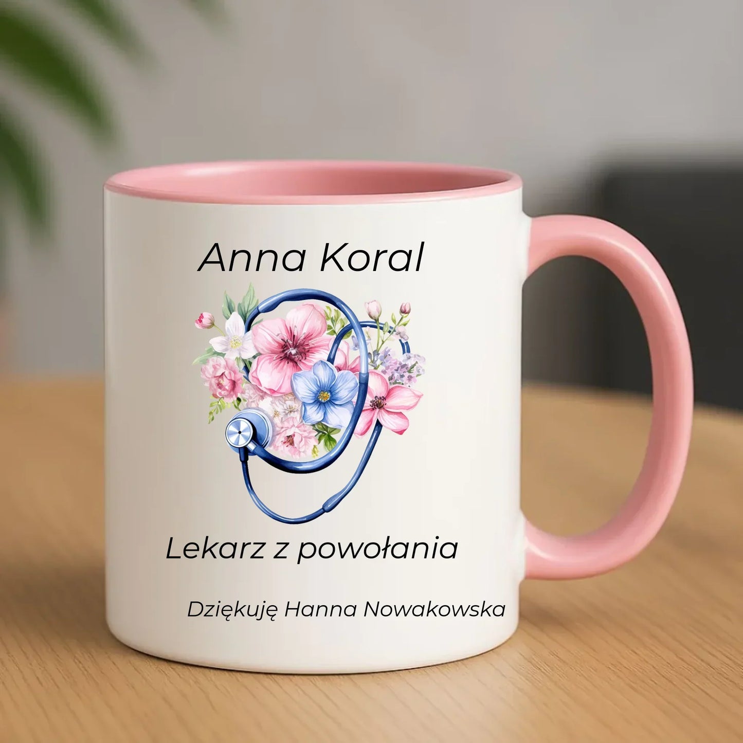 Kubek dla lekarza - Lekarz z powołania - personalizowany L01