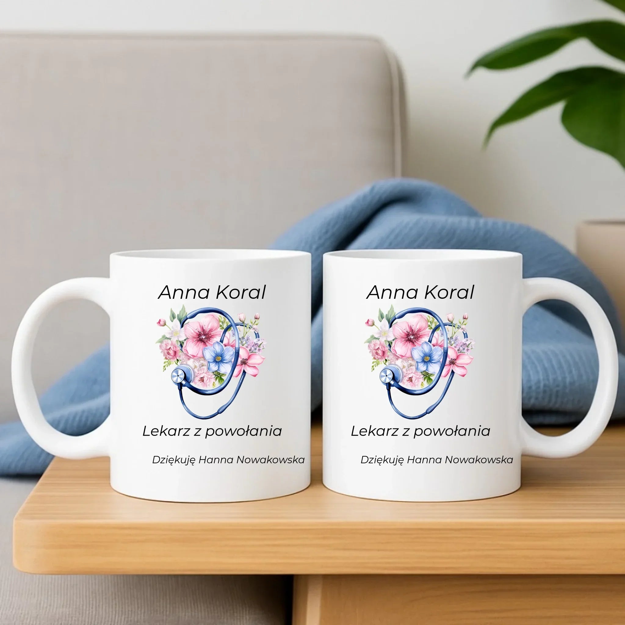 Kubek dla lekarza - Lekarz z powołania - personalizowany L01 - StoryCups.pl