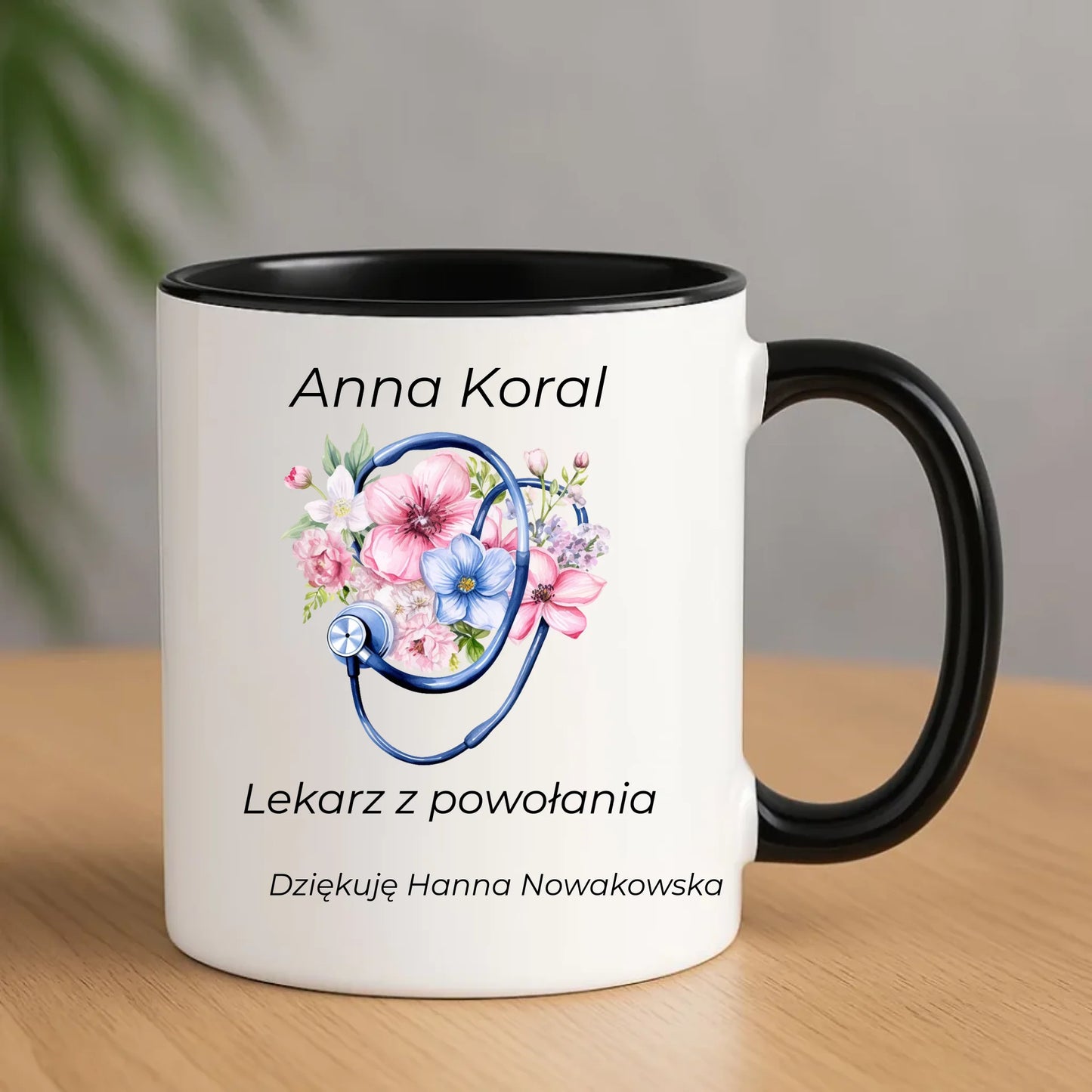 Kubek dla lekarza - Lekarz z powołania - personalizowany L01 - StoryCups.pl