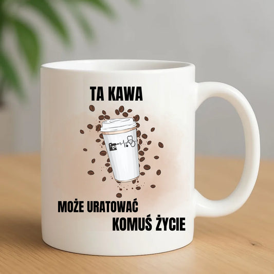 Kubek dla lekarza - Ta kawa może uratować komuś życie L05 - StoryCups.pl
