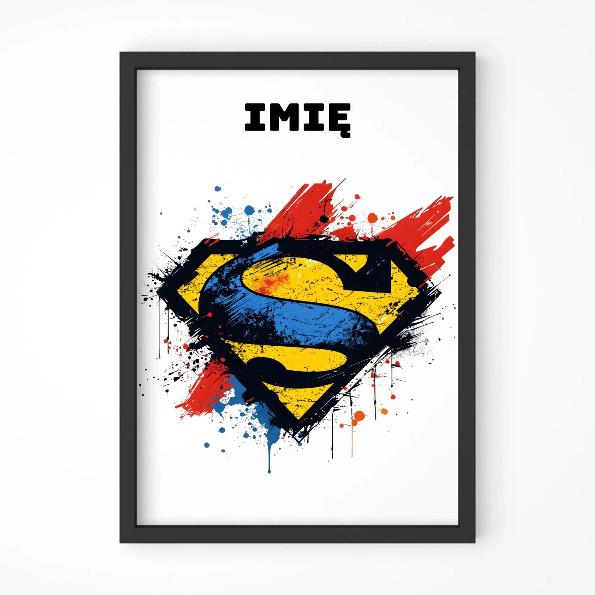 Superbohater | Obraz w ramie dla dziecka DD03 - StoryCups.pl