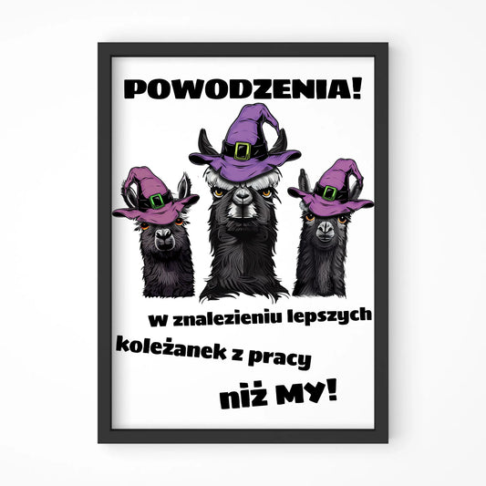 Lepsze koleżanki z pracy niż my | Obraz w ramie na odejście z pracy OP07