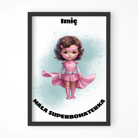 Mała Superbohaterka | Obraz w ramie dla dziewczynki DD02