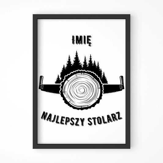 Najlepszy stolarz | Obraz w ramie dla stolarza ZS01