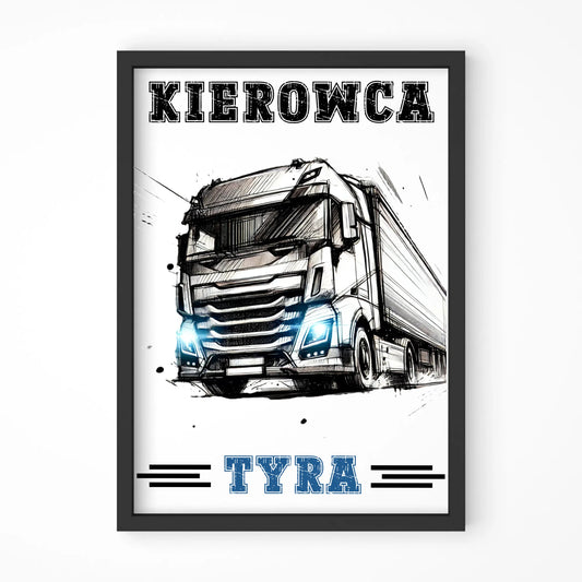 Kierowca tyra | Obraz w ramie dla kierowcy tira ZKT07