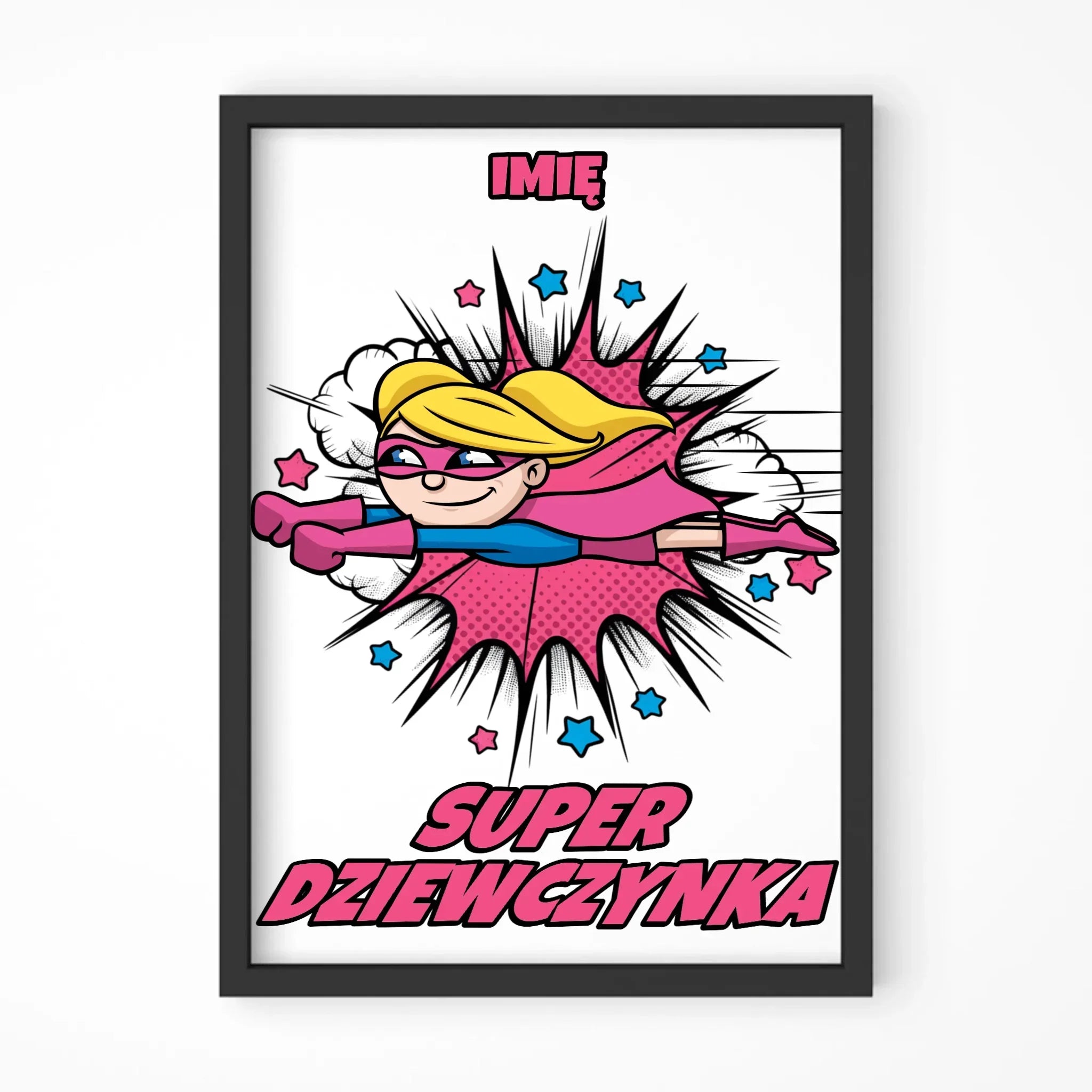 Super Dziewczynka | Obraz w ramie dla dziecka DD17 - StoryCups.pl