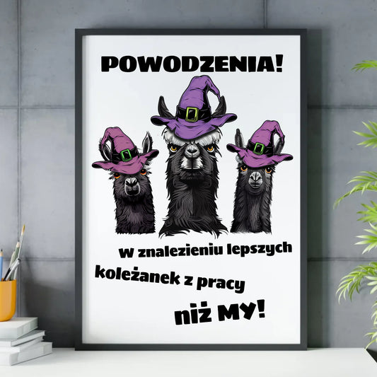 Lepsze koleżanki z pracy niż my | Obraz w ramie na odejście z pracy OP07