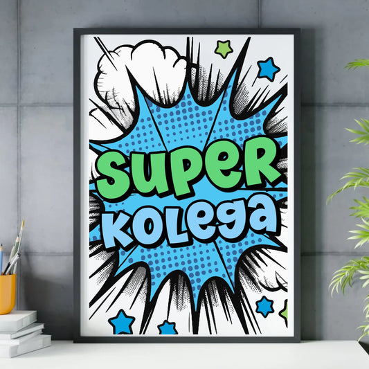 Super kolega | Obraz w ramie dla dziecka DD20