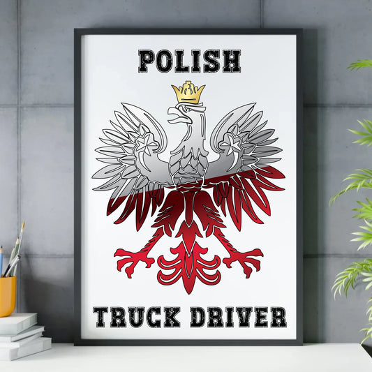 Polish Truck Driver | Obraz w ramie dla kierowcy tira ZKT06