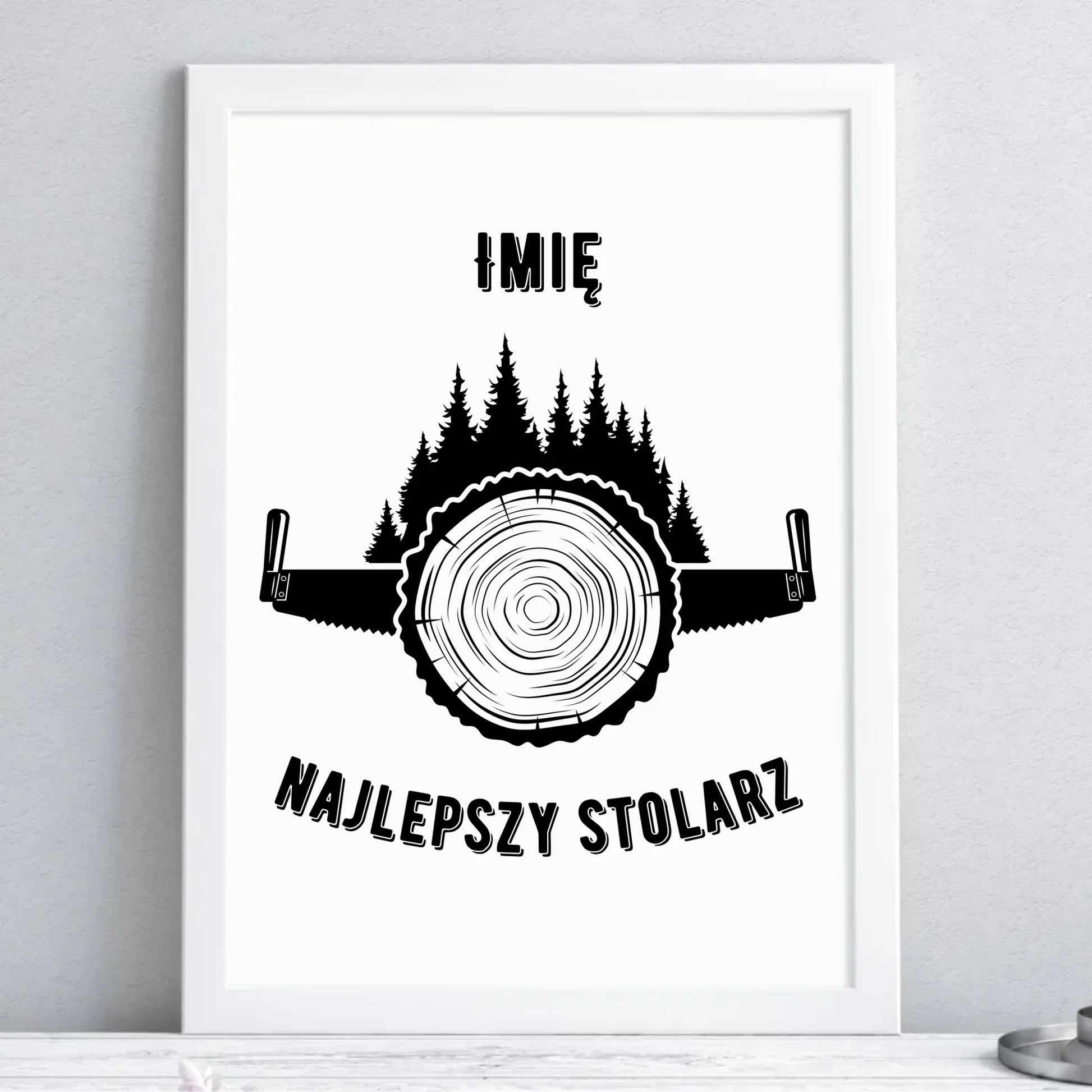 Najlepszy stolarz | Obraz w ramie dla stolarza ZS01 - StoryCups.pl