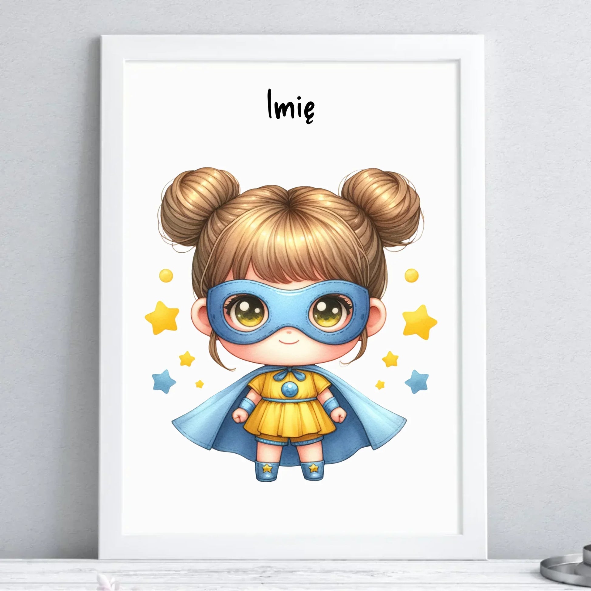 Superbohaterka | Obraz z imieniem dla dziewczynki DD04 - StoryCups.pl