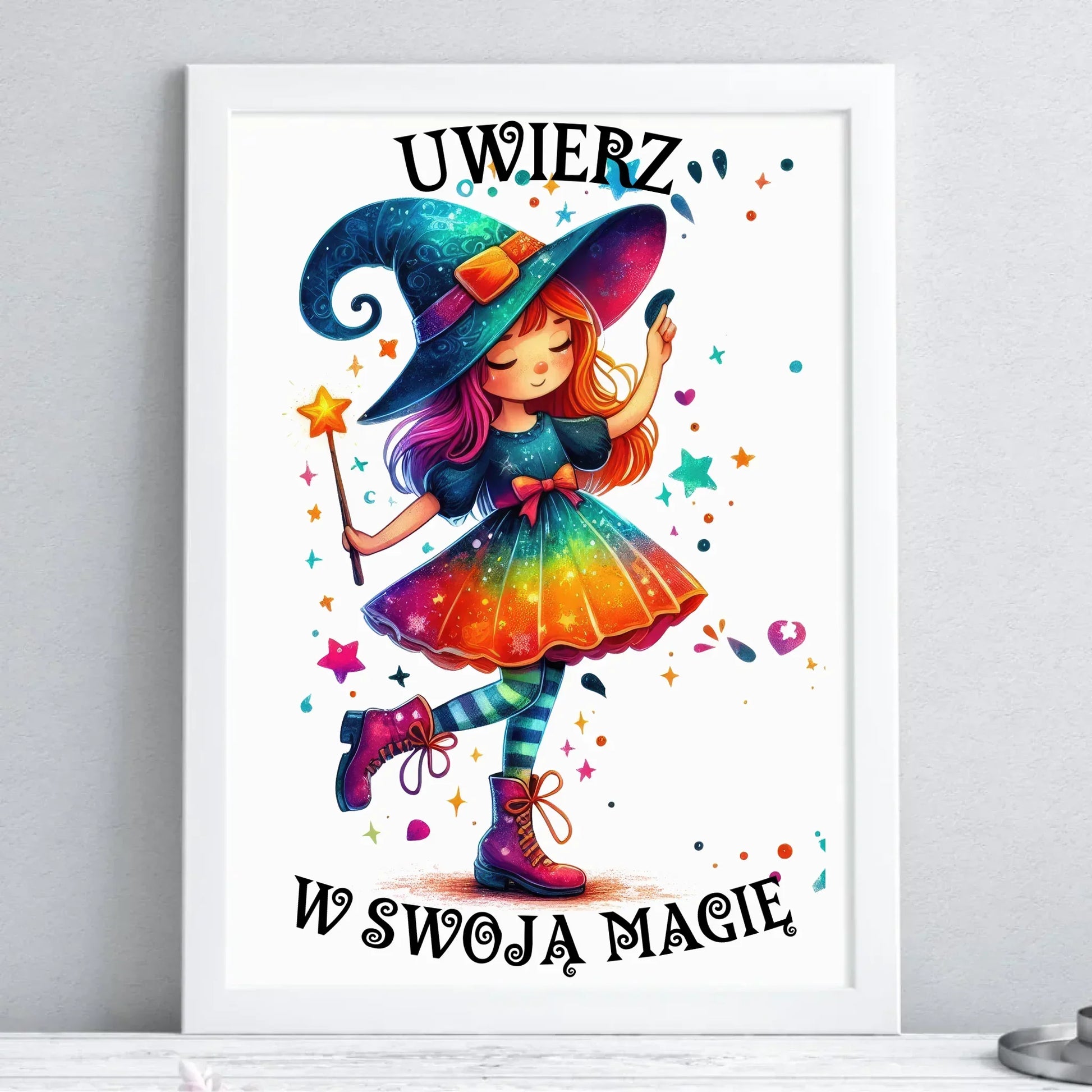 Uwierz w swoją magię wróżka | Obraz w ramie dla dziecka DD16 - StoryCups.pl