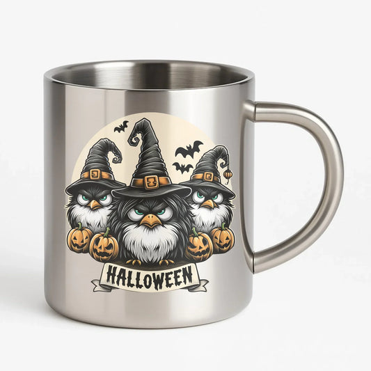 Angry Birds Witches | Kubek metalowy na Halloween HL15 - StoryCups.pl