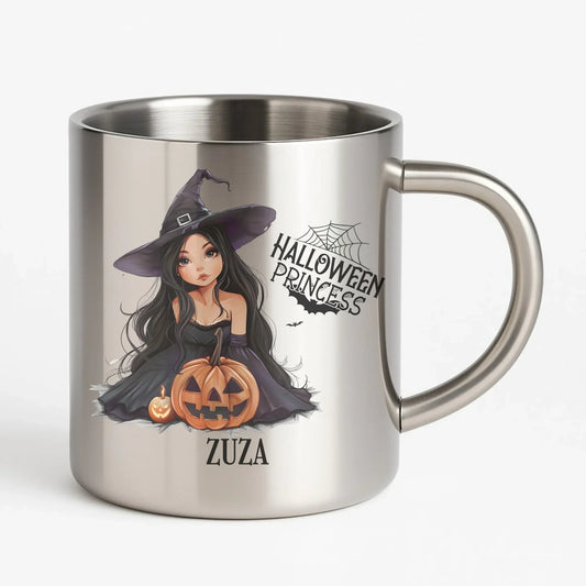 Halloween Princess | Personalizowany kubek metalowy HL10 - StoryCups.pl