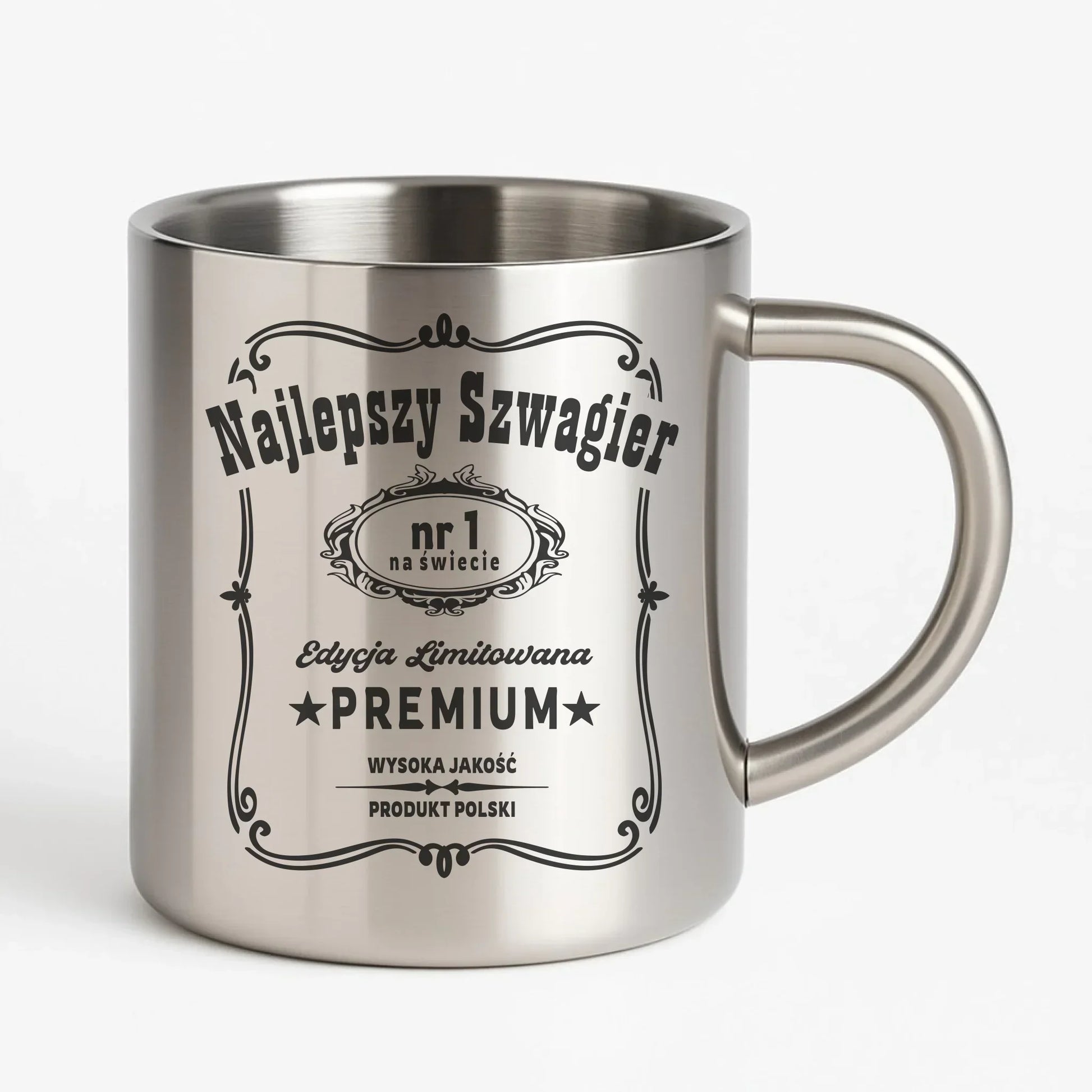 Najlepszy Szwagier | Kubek metalowy na prezent dla szwagra DSZ02 - StoryCups.pl