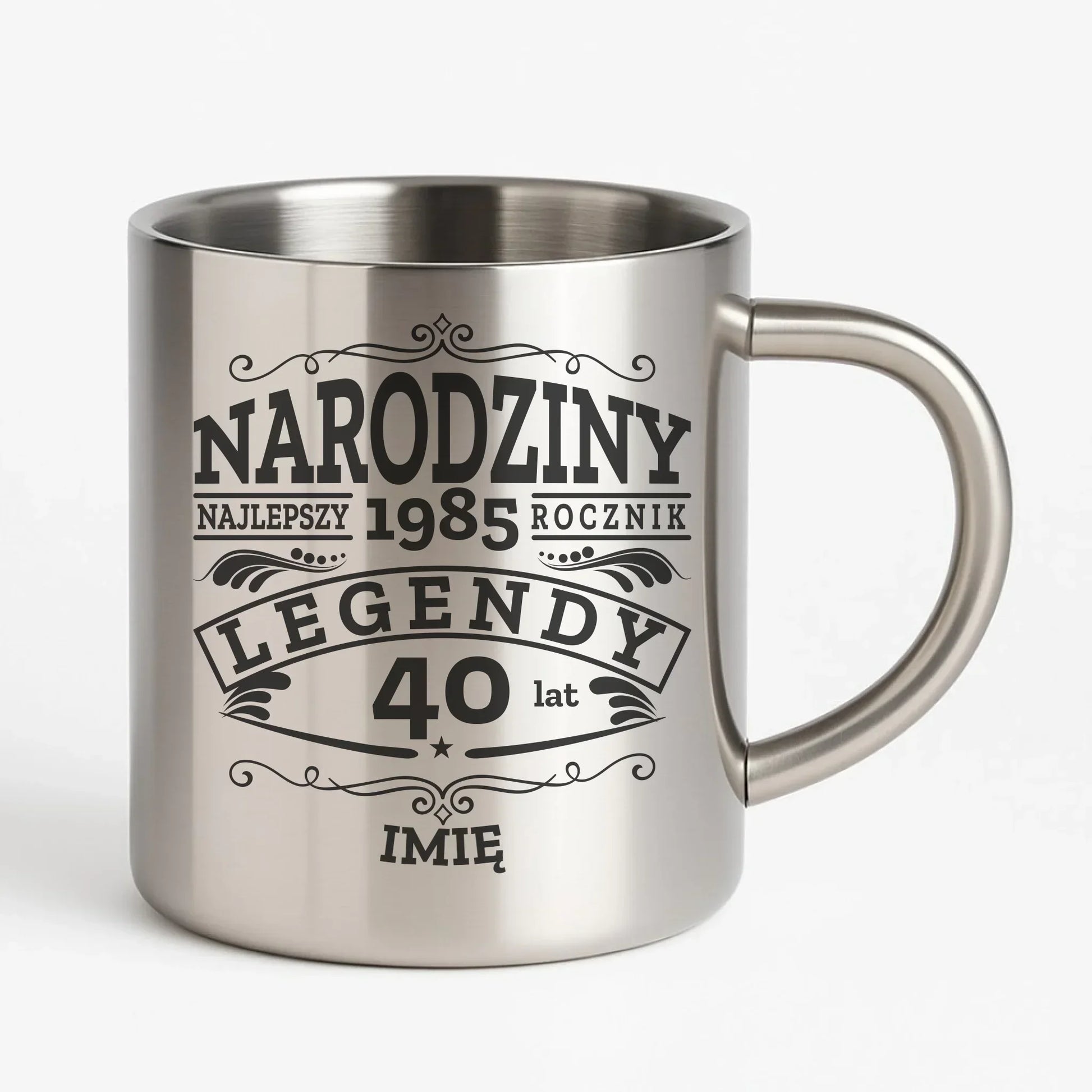 Narodziny Legendy | Kubek metalowy na urodziny U01 - StoryCups.pl