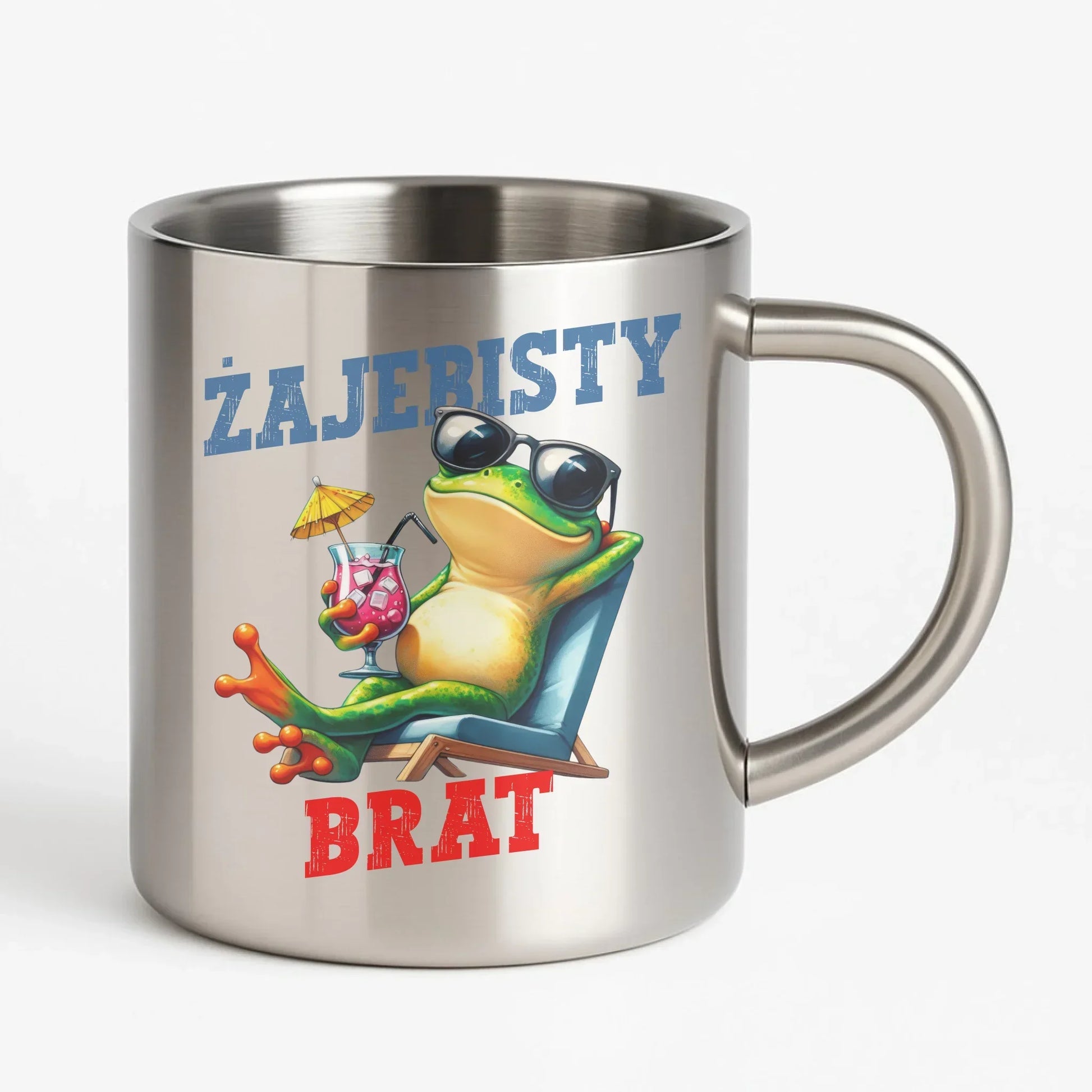 Żajebisty brat | Kubek metalowy na prezent dla brata DB01 - StoryCups.pl