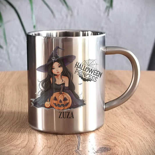 Halloween Princess | Personalizowany kubek metalowy HL10 - StoryCups.pl