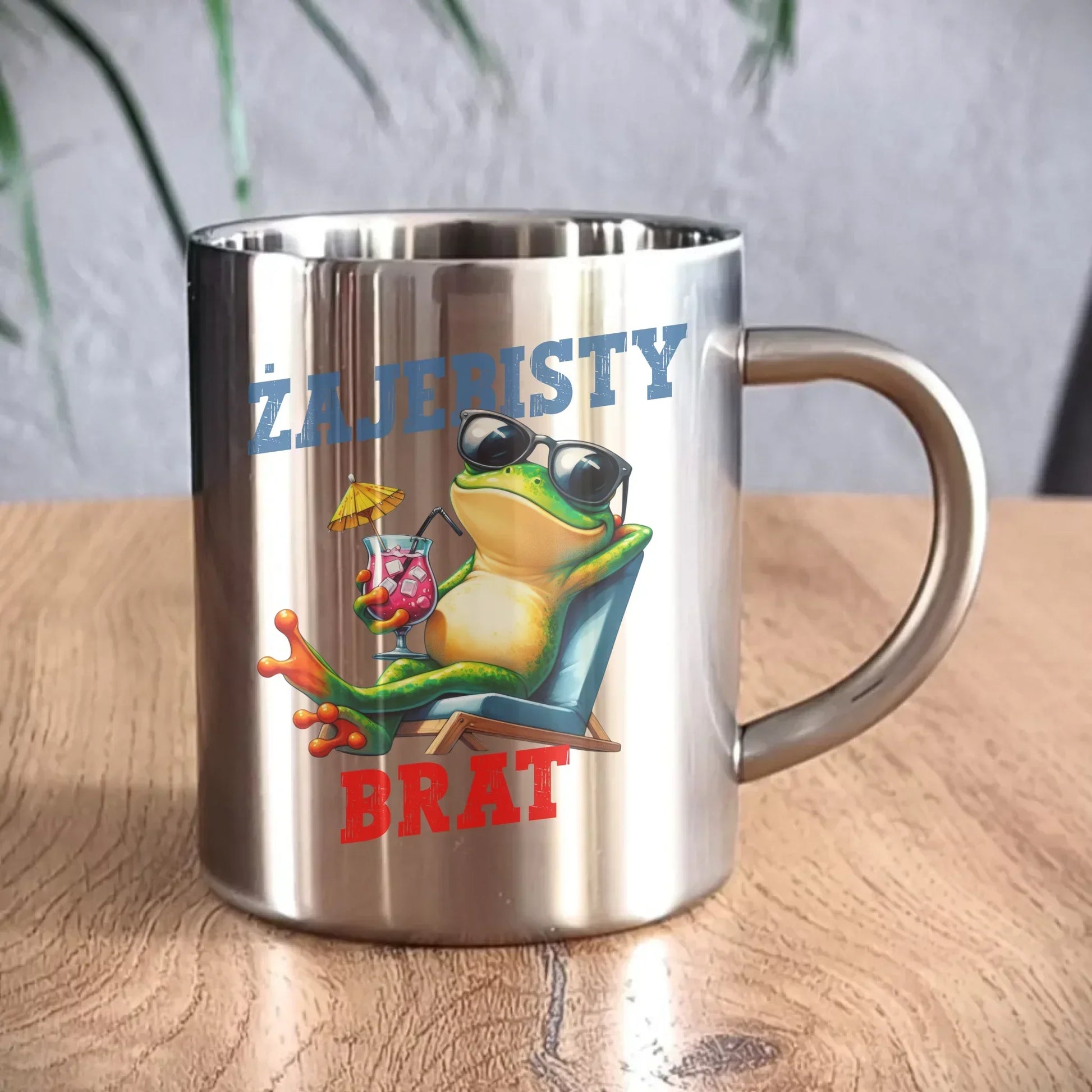 Żajebisty brat | Kubek metalowy na prezent dla brata DB01 - StoryCups.pl