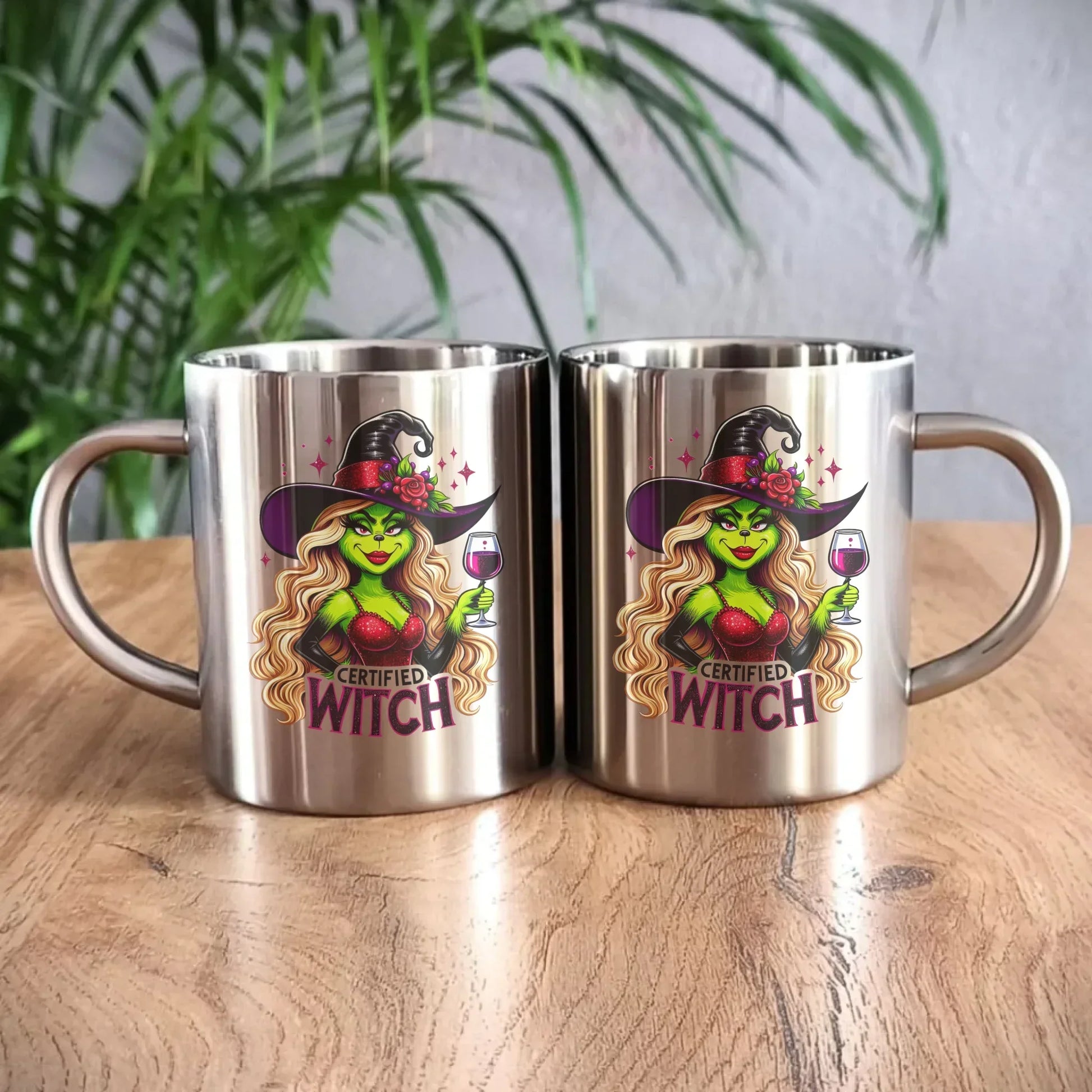 Certified Witch | Śmieszny kubek metalowy HL13 - StoryCups.pl