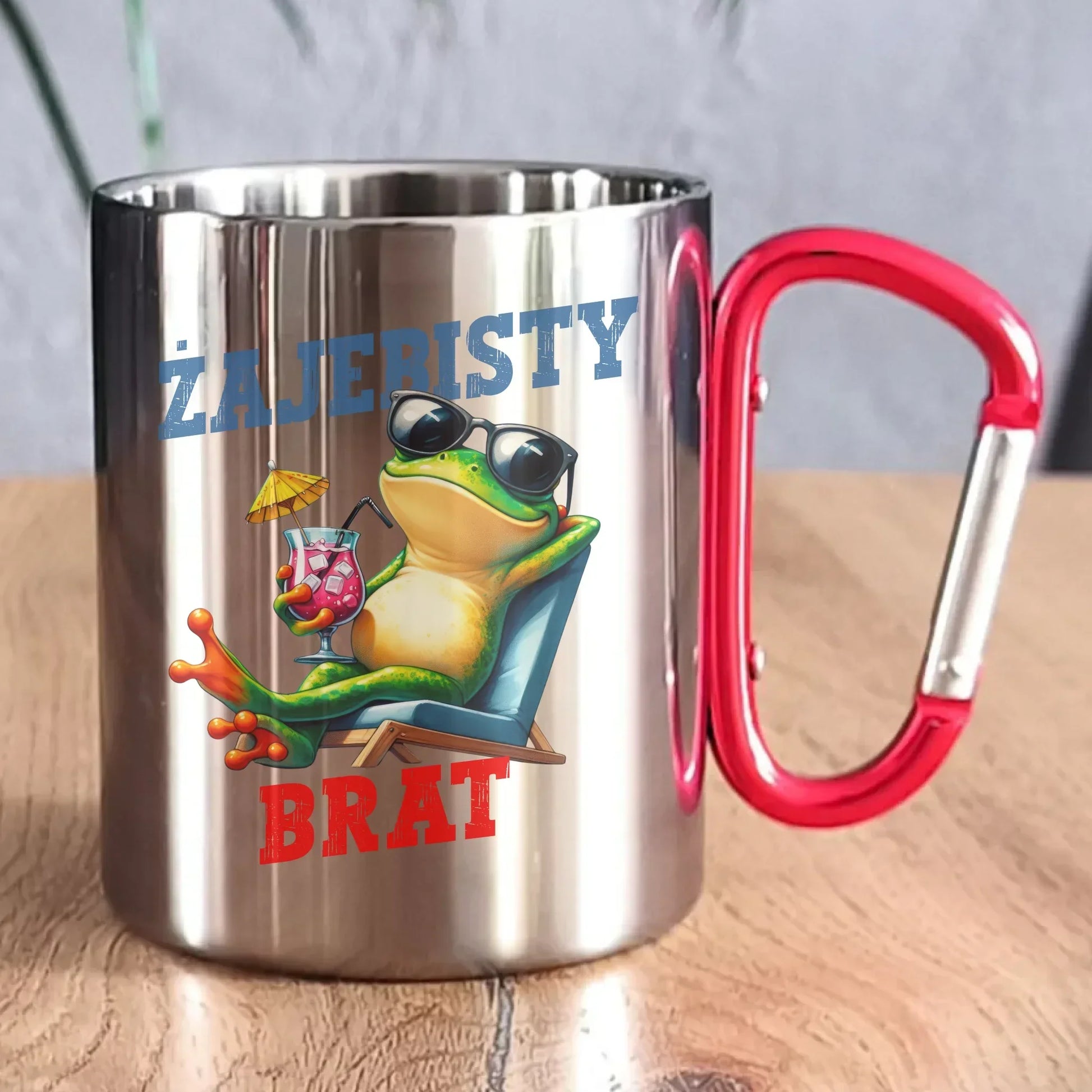 Żajebisty brat | Kubek metalowy na prezent dla brata DB01 - StoryCups.pl
