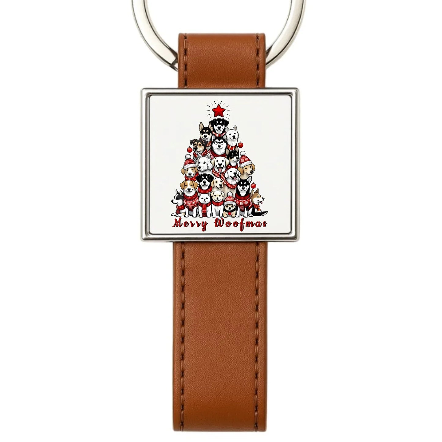 Merry woofmas | Świąteczny brelok BN90 - StoryCups.pl
