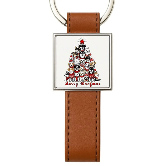 Merry woofmas | Świąteczny brelok BN90 - StoryCups.pl