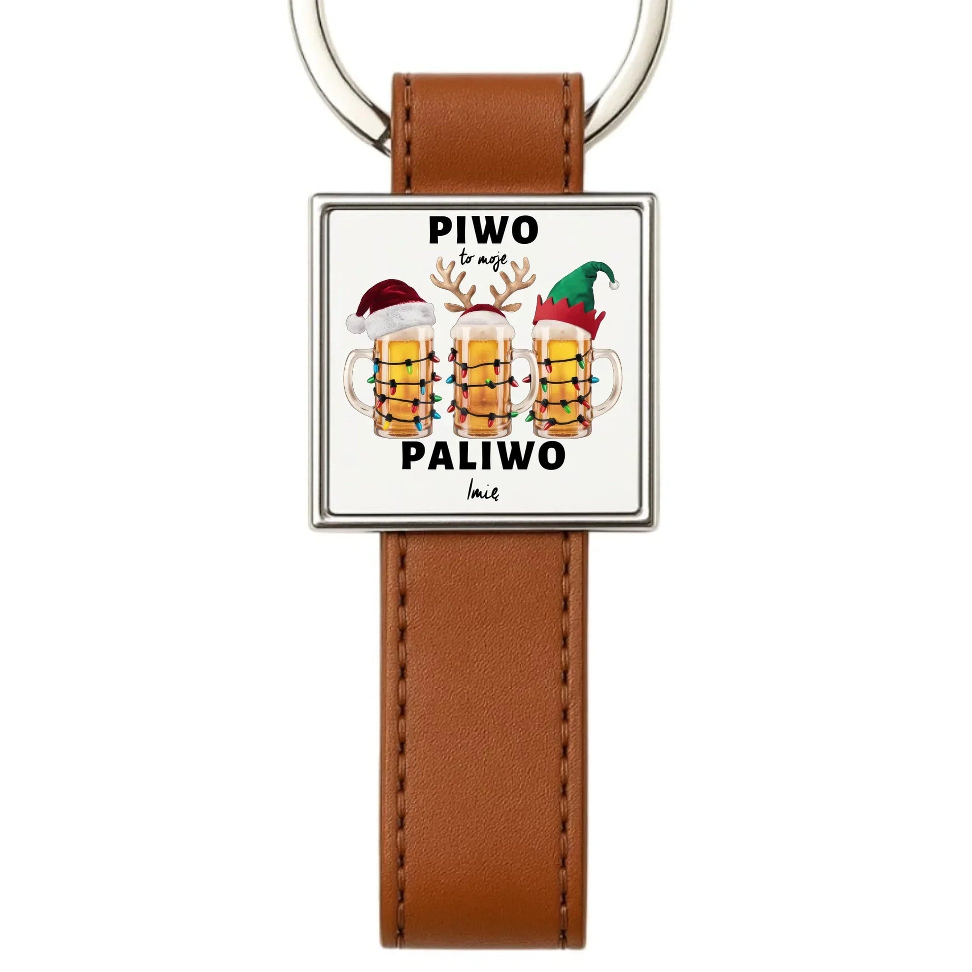 Piwo to moje paliwo | Personalizowany brelok świąteczny BN119 - StoryCups.pl