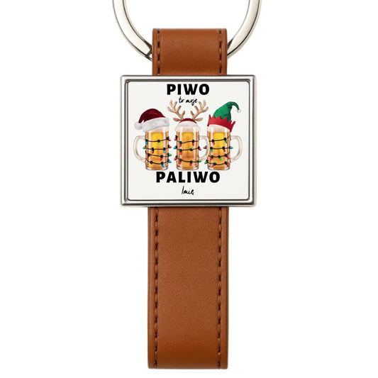 Piwo to moje paliwo | Personalizowany brelok świąteczny BN119