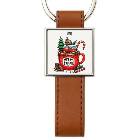 Merry Camper | Personalizowany brelok świąteczny BN43 - StoryCups.pl