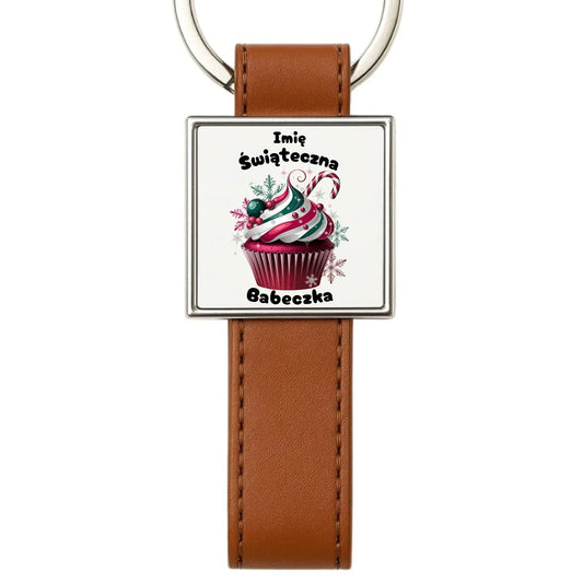 Świąteczna Babeczka | Personalizowany brelok świąteczny BN30 - StoryCups.pl