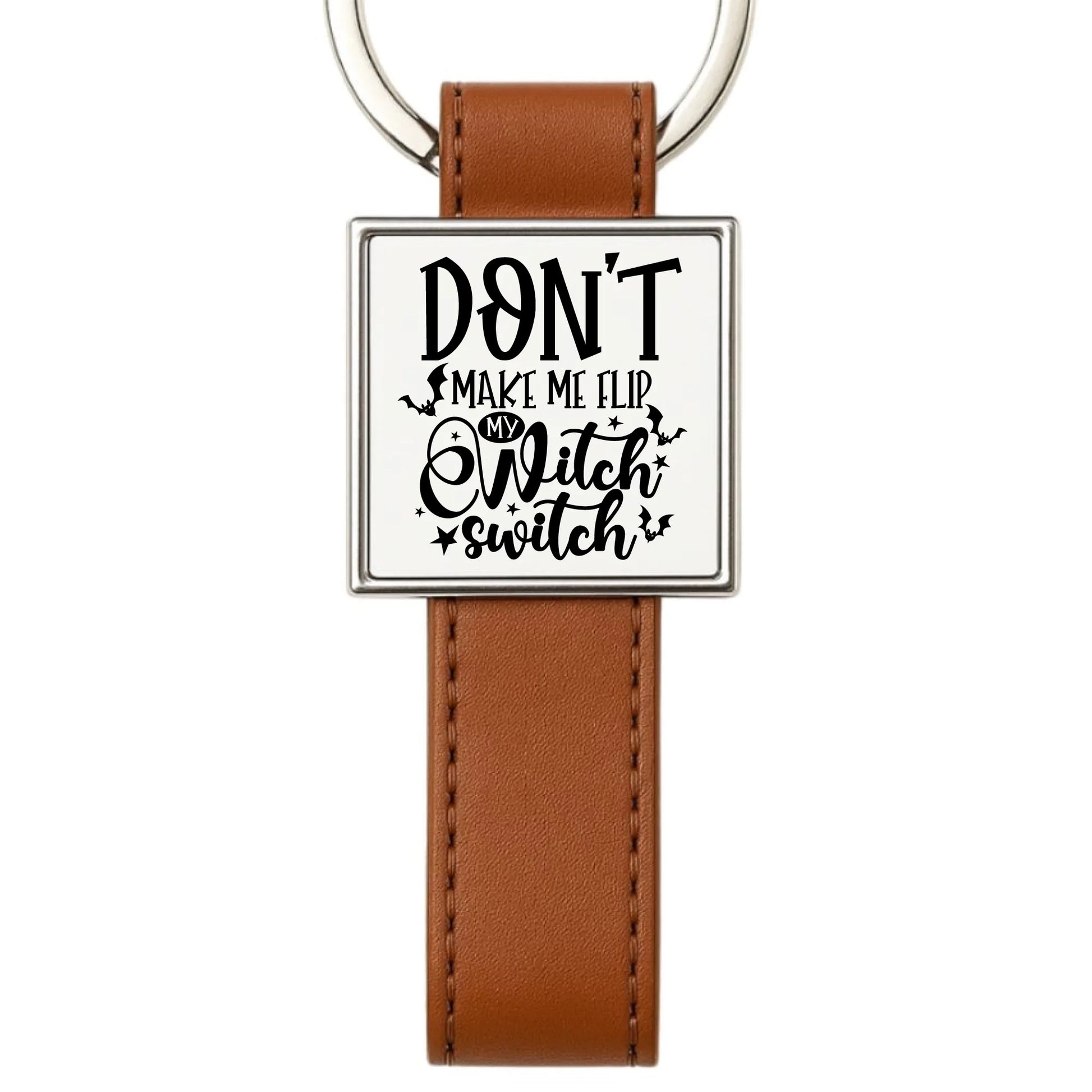 Brelok na Halloween - Don't make me flip my witch switch - śmieszny HL11 - StoryCups.pl